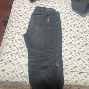 Black Ripped American Jeans 38x30 Skinny Fit